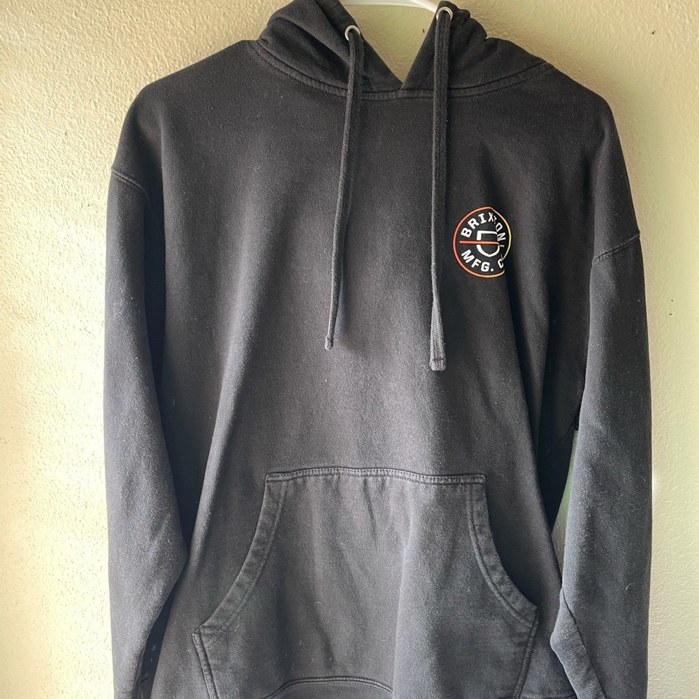 Black Brixton hoodie in good condition size L
